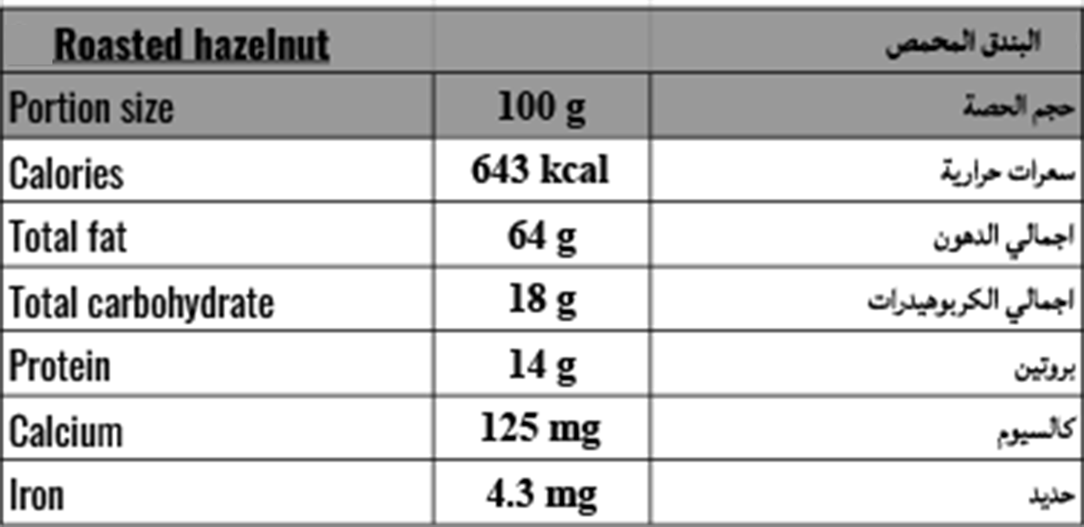 Roasted Hazelnut (100 g)