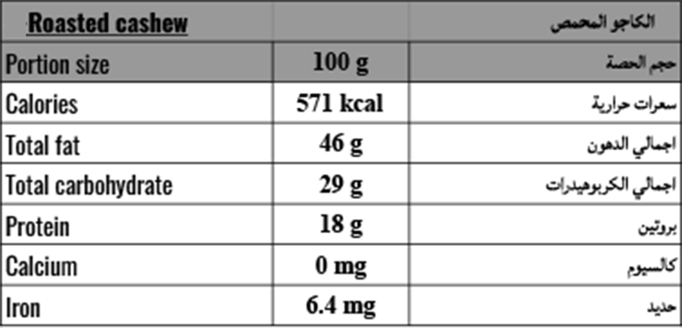 Roasted Cashews (100 g)